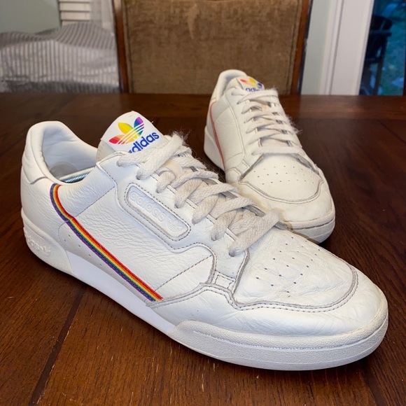 Sz 12 Adidas Men Continental 80 Pride Beige EF2318